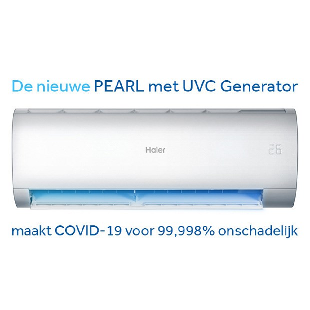 Haier Pearl 2.5kW/9000Btu Virusgenerator WiFi A++ binnenunit